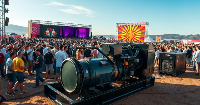 Locação de Gerador de Energia Diesel para Eventos e suas Vantagens