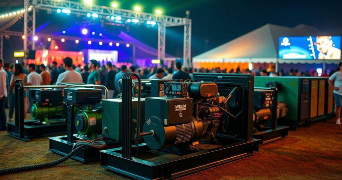 Como escolher a locação do gerador ideal para eventos com energia diesel
